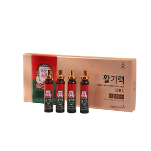 正官庄活气力韩国6年根高丽参浓缩液红参20ml*10/*30瓶礼盒直邮