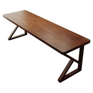 南美胡桃木实木书桌台式电竞桌家用小户型卧室办公桌长条桌椅组合