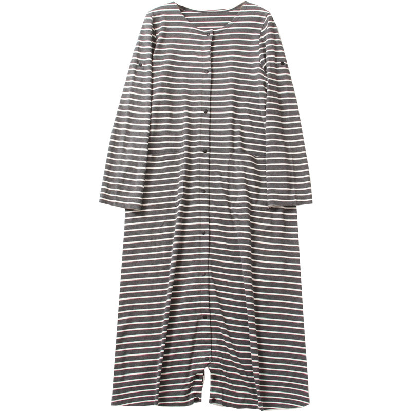 识货入出口日本强货孕妇睡衣家居哺乳袍家居裙产妇哺乳睡裙月子服