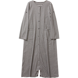 识货入出口日本强货孕妇睡衣家居哺乳袍家居裙产妇哺乳睡裙月子服