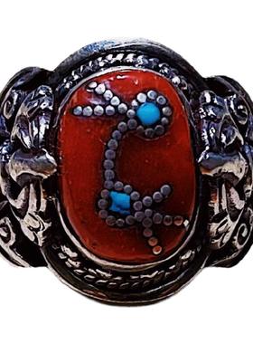 承李李原创设计风玛瑙有机红宝石