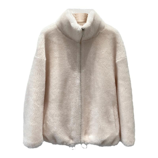 特价羊羔毛大衣女新款中长款立领宽松韩版羊剪绒皮毛一体皮草外套