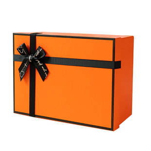 张小锤橙色礼盒香水包装盒空盒子生日礼物盒围巾包装礼盒送女生