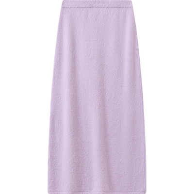 播气质洋气紫色直筒半身裙女秋冬优雅法式裙子DDS4BD5104