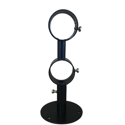 老款式35mm圆底罗马支架双码窗帘杆架子单托双托架圆孔底座杠配件