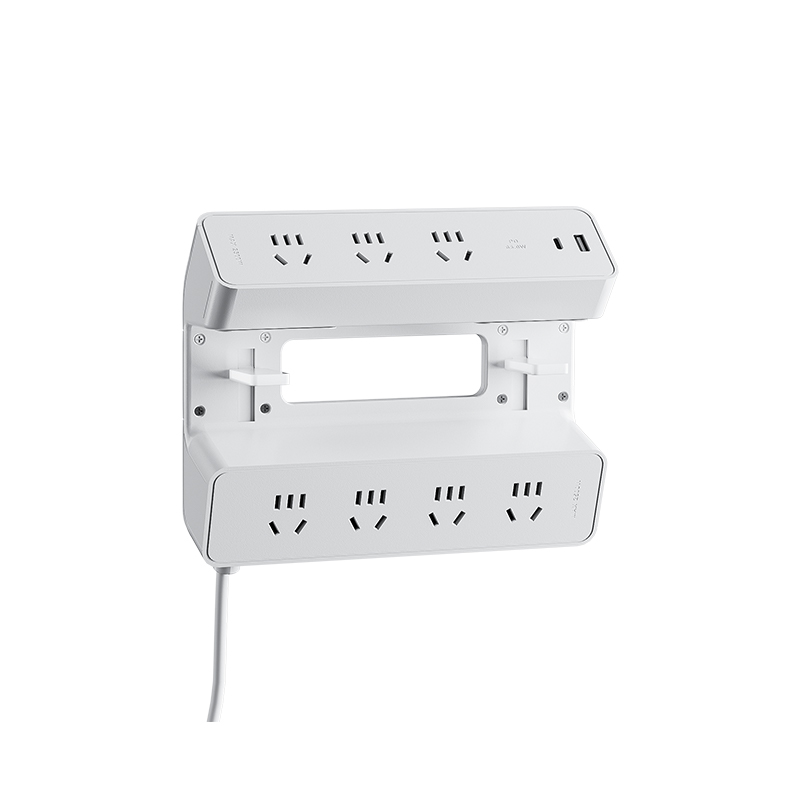 【国家3C认证】舒享夹桌桌面排插电竞电脑桌多功能双面升降桌插座