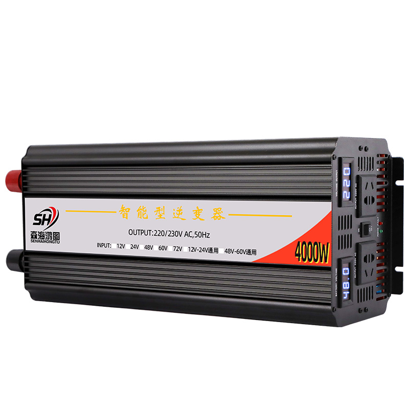 特大功率逆變器純正弦波12V24V48V轉(zhuǎn)220V家用車載8000W電瓶轉(zhuǎn)換器