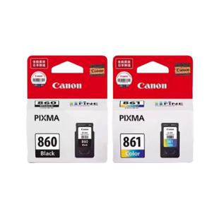 原装佳能860 861墨盒黑色彩色860XL 861XL TS5380 TS5380t打印机