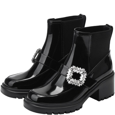 73hours时髦朋克风切尔西靴