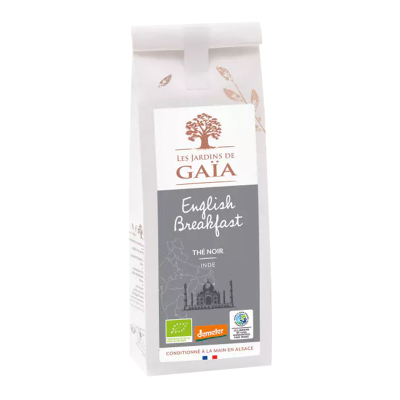 法国原装有机茶Jardins de Gaia英式早餐茶印度红茶香气浓郁辛香