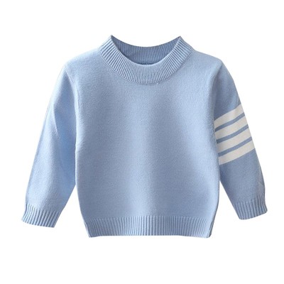 儿童毛衣男女童纯色套头打底衫