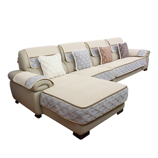 简约皮沙发专用沙发垫防滑坐垫四季通用轻奢高端沙发套罩新款2025