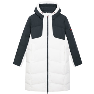 特步中长款羽绒服男2025年冬季新款运动保暖防风外套975429640127