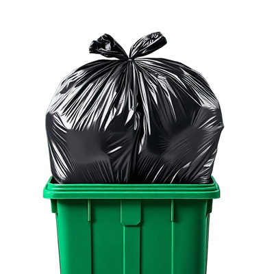 500只工厂批发商用黑色垃圾袋