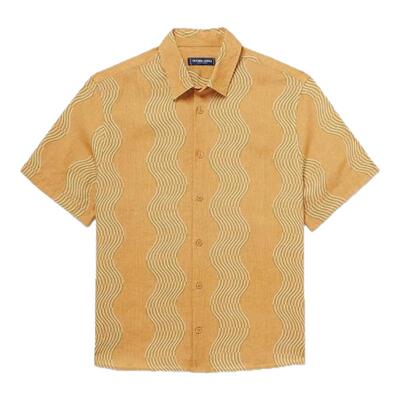 【早秋新品】Frescobol Carioca 男款Castro 条纹亚麻衬衫