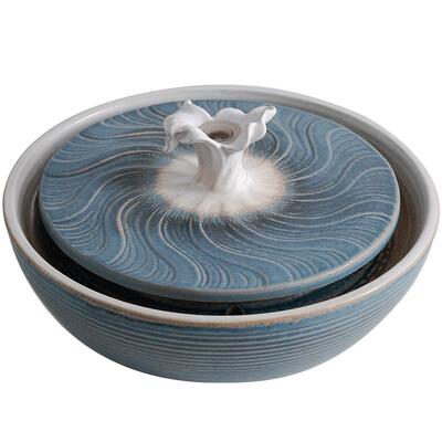 招财流水摆件简约现代办公室景观装饰循环喷泉风水轮客厅乔迁送礼