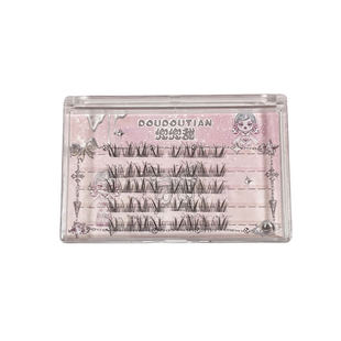 碎钻假睫毛太闪了仙子眼睫毛亮闪猫耳奶狐小恶魔自然狐系音乐节女