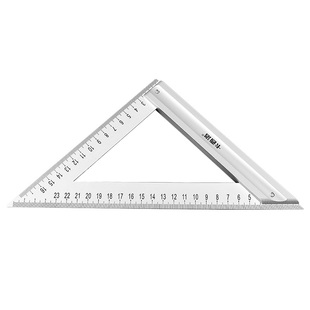 高精度木工三角尺铝合金加厚多功能直角尺装修大号不锈钢角尺45度