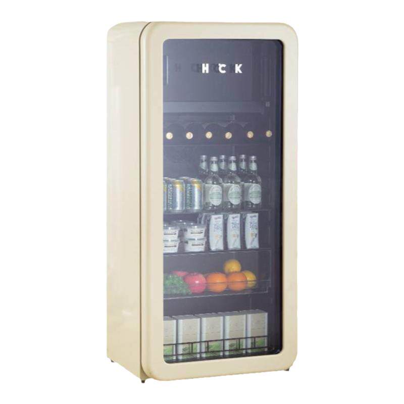 HCK哈士奇 SC-168RD-S官翻机冰吧墩墩吧家用大容量冰箱1级能效