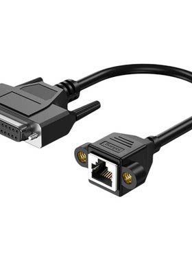 DB25公母转RJ45网口延长线带螺母