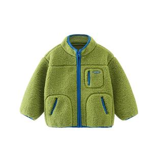 【羊羔毛】齐齐熊男童摇粒绒外套儿童春秋款宝宝保暖加绒抓绒上衣