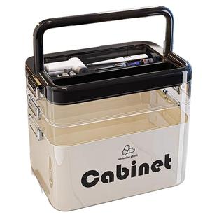 日本进口多层药箱家庭装家用医药箱大容量药物收纳盒大号透明药盒