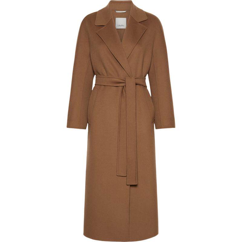 【秋冬新降】MaxMara 26新品女装羊毛长款系带大衣9016126106&