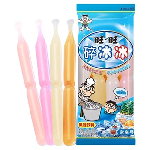 新日期旺旺碎冰冰78ml袋装夏日棒棒冰果味碎碎冰饮料假期零食批发
