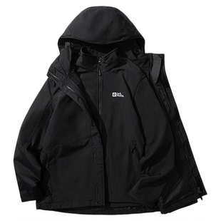 JackWolfskin狼爪25秋冬新款ROBUST男软壳三合一冲锋衣5122271