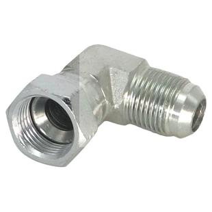 2J9液压弯头接头90度弯美制JIC外螺纹74外锥内丝内锥7/16接头9/16