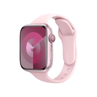 适用applewatch10/10苹果手表表带iwatch9小蛮腰秋冬s8硅胶女新款7/6/5/4/3/2SE运动44/40/41/45mm夏女白色