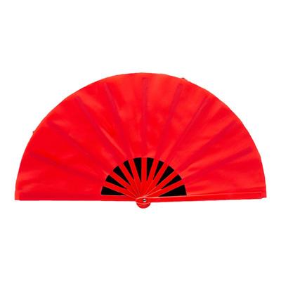 太极功夫扇武术红色高档竹骨响扇