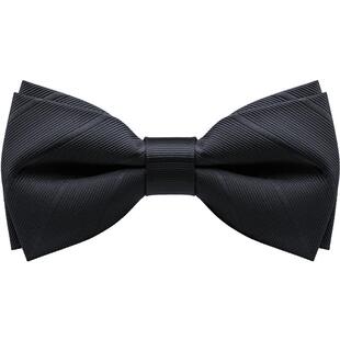 海澜之家领结结婚蝴蝶结男士商务衣服配饰新郎衬衫婚礼黑色领花潮