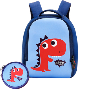 uek儿童恐龙书包幼儿园男孩宝宝小背包123-6岁轻量女童一年级双肩