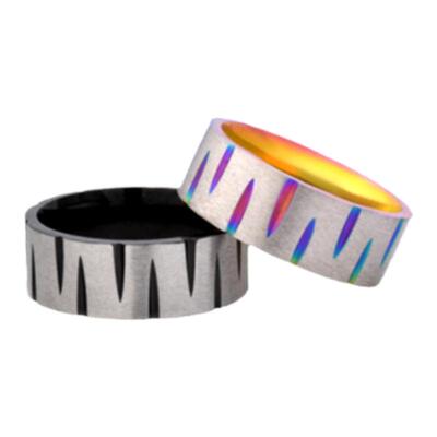 男女钛钢简约个性淬火