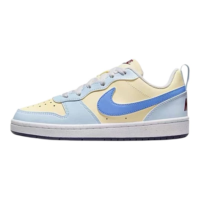 正品NIKE耐克COURT大童低帮蓝黄男女同款简约舒适板鞋FV8120-141