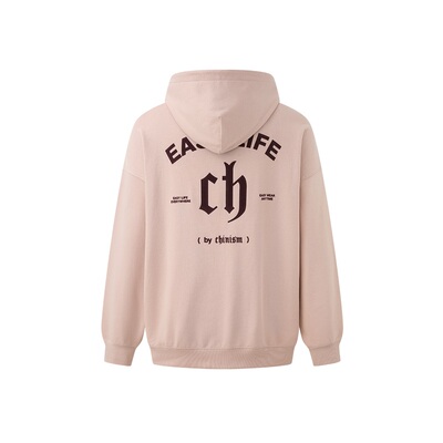 CHINISM赤尘植绒连帽卫衣男