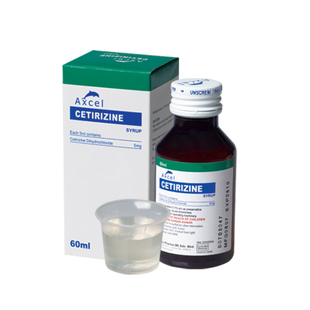 【自营】Axcel盐酸西替利嗪抗敏药水60ml荨麻疹鼻敏感过敏药止痒