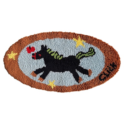 原创幸运黑马小马地垫2026马年