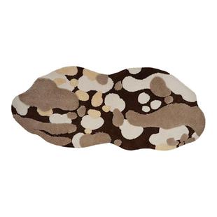 艺术地毯卧室不规则苔藓床边毯客厅阳台衣帽间改造地垫可机洗