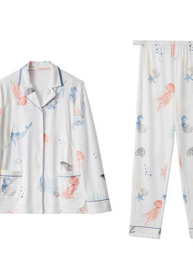 婧麒月子服夏薄款产后纯哺乳家居服棉怀孕产妇孕妇睡衣家居服套装
