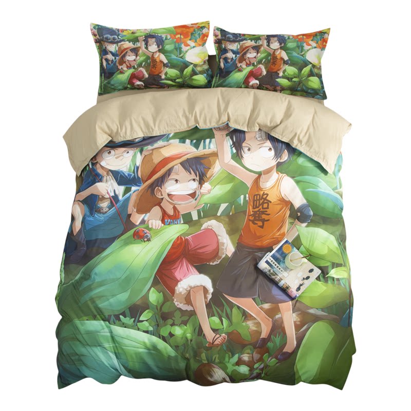 四件套卡通海贼王儿童床上用品