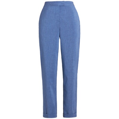 自然腰皮尔卡丹直筒裤