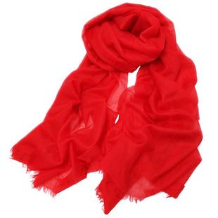 灰色400支山羊绒氛围感轻薄戒指绒纯色大尺寸空调房围巾披肩两用