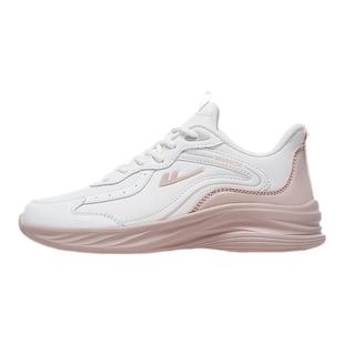 回力女鞋跑步鞋春季新款皮面防泼水休闲女款鞋子软底跳绳运动鞋女