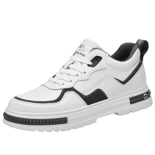 高尼新款内增高男鞋8cm小白鞋运动休闲鞋男隐形增高鞋男春季板鞋