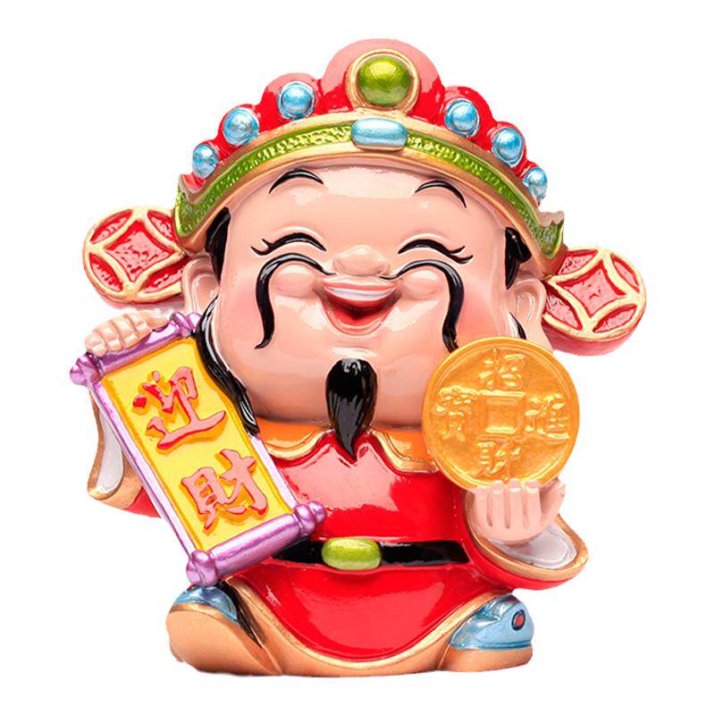 妙工坊肖战同款财神公仔迎财小财神摆件车载饰品中式创意祝福礼品