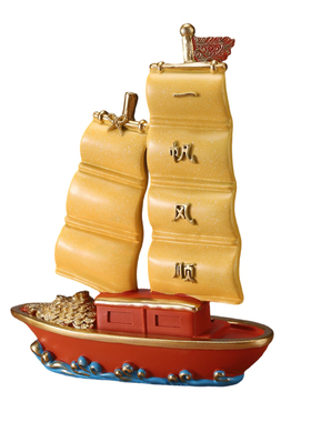 一帆风顺新中式帆船摆件送人