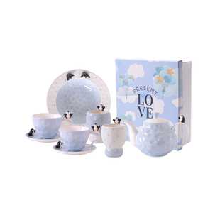 YOOFUN生日礼物乔迁礼物新婚礼物可爱企鹅茶具送礼女「企鹅冰冰」