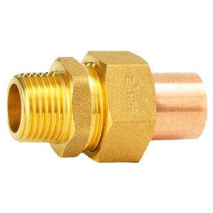 全铜加厚承口活接内外丝管接头紫铜管焊接22mm28mm直通4分6分加厚